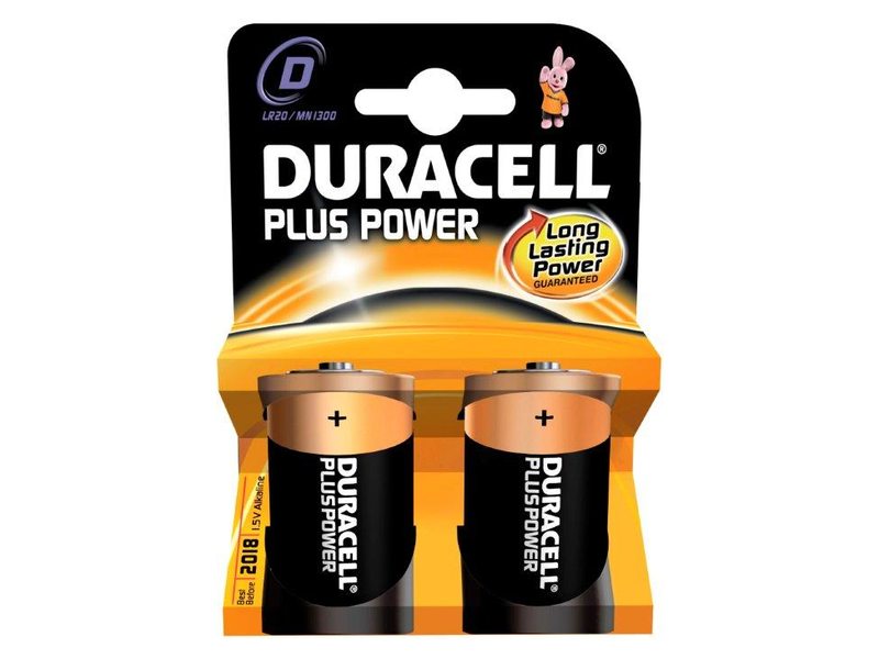 Duracell batterij plus power lr20 d (2)