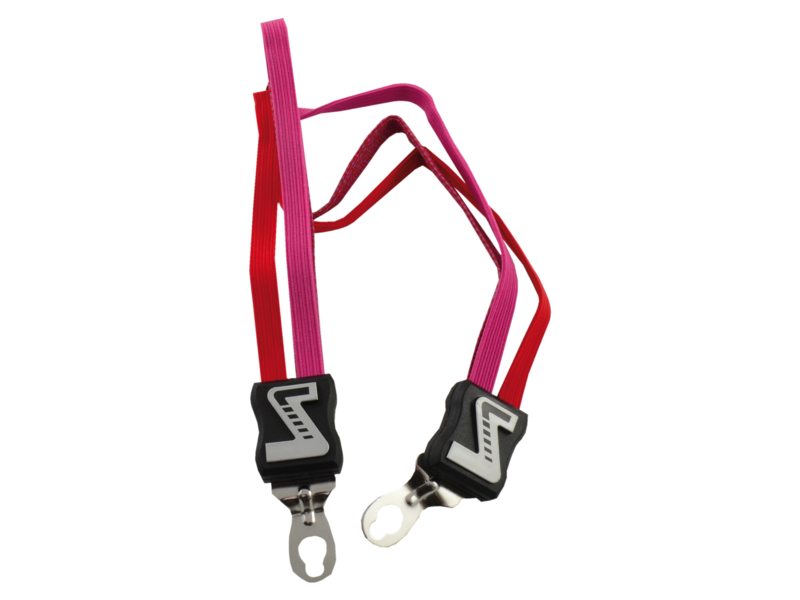 Simson binder kort roze/rood