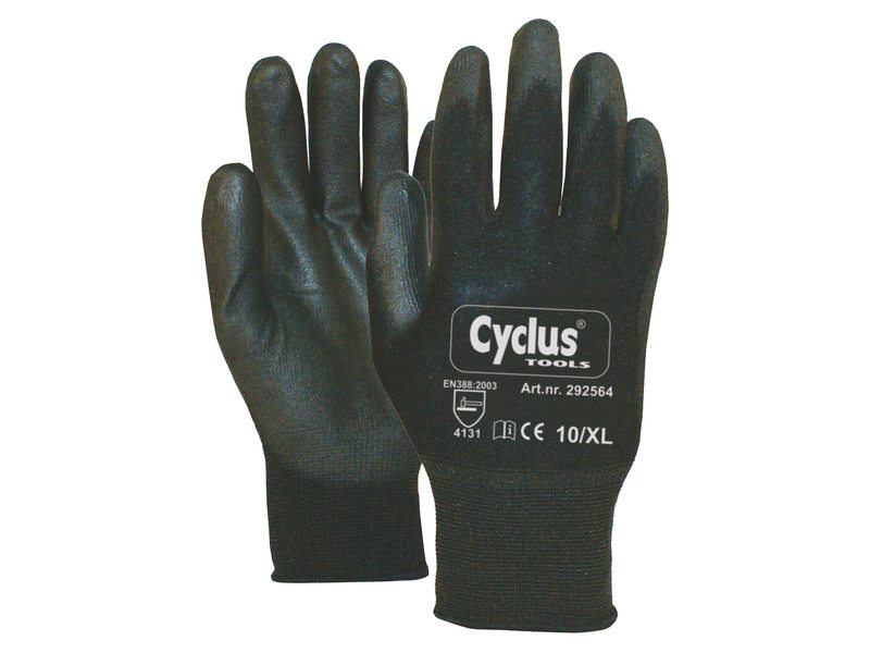 Cyclus handschoenen werkplaats maat xl / 10 zwarte