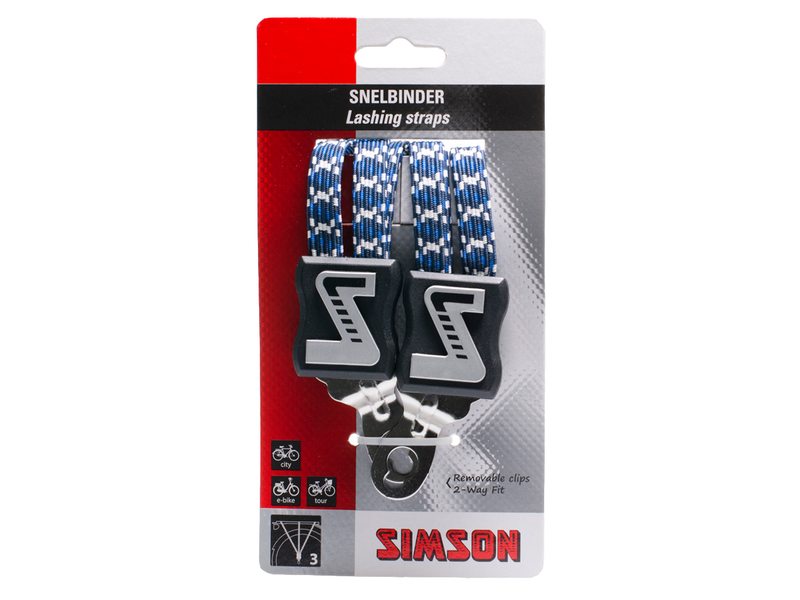 Simson snelbinder 3 binders marine/wit